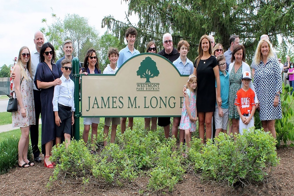 Westmont News - Park Dedicated in Honor of Jim Long - westmont.il.gov - Vimarsana News