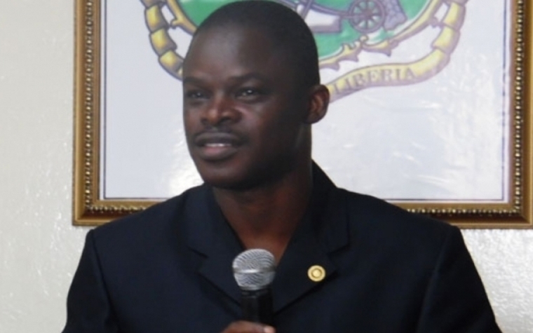 NIC Executive Director George Wisner speaking at the Ministry of Information press briefing