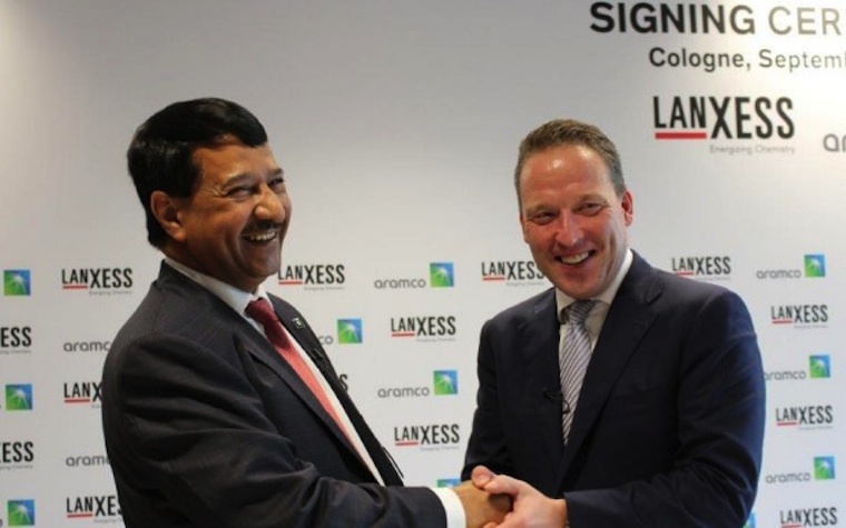 Saudi Aramco partners with Lanxess for synthetic rubber venture.