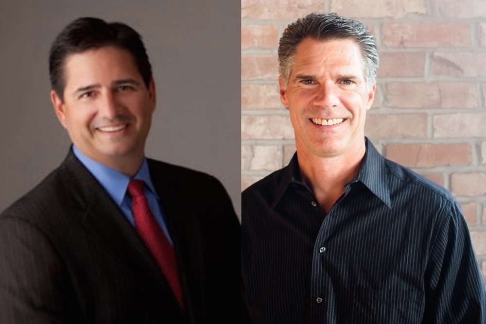 Jerry Costello, left, and David Friess