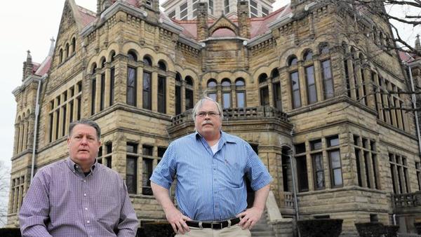 Kirk Allen, left, and John Kraft founded the Edgar County Watchdogs.