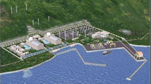 An artist's rendering of the planned nuclear plant in Vietnam's Ninh Thuan province.