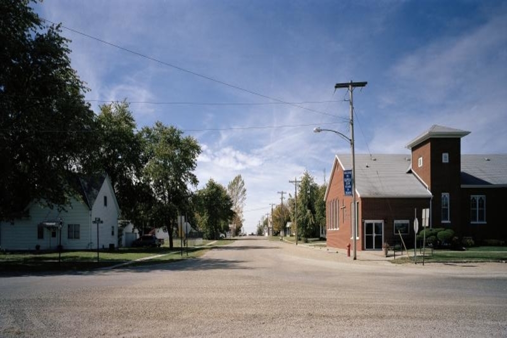 Main street in Wapella, a city where residents are projected to experience a $268,398 tax increase.