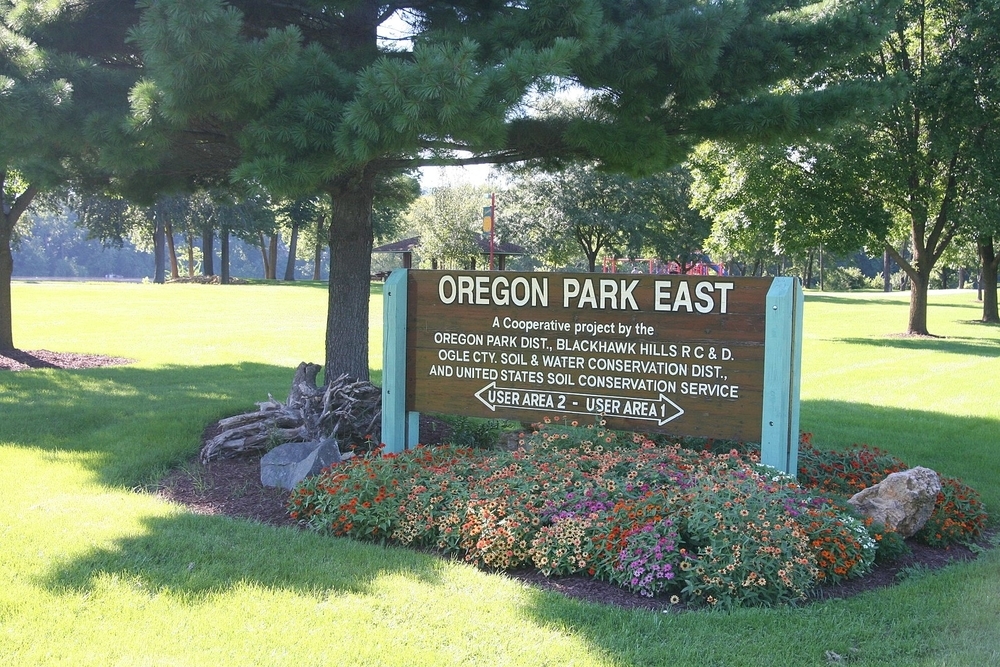 Oregon Park in Oregon, Illinois, where residents are projected to experience a $1,849,148 tax increase this year.