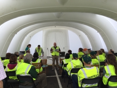 Fairfield Emergency Management Team members participate in a full-scale emergency preparedness exercise.