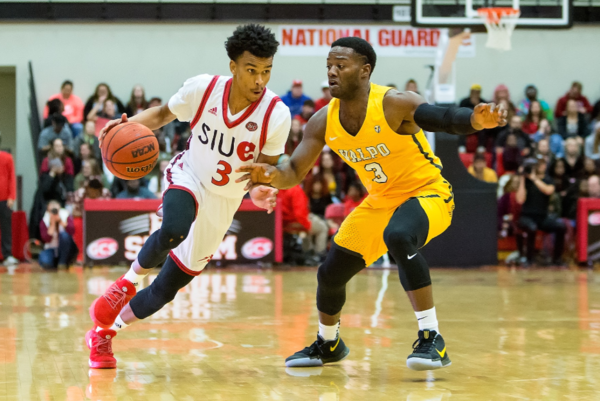 Daniel Kinchen drives to the hoop during a recent game.